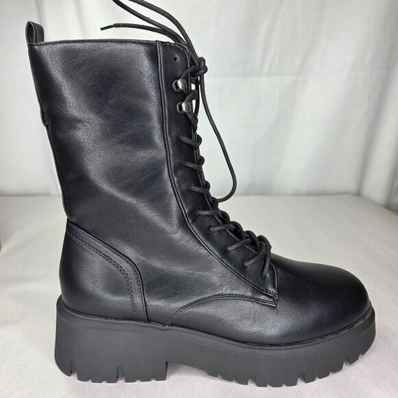 Madden Girl Shoes - NWOT Madden Girl Women's Maisey Combat Boots, Black Paris